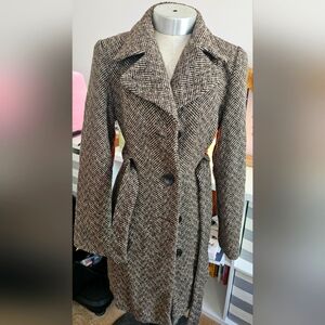 Vintage Women's Covington Herringbone Wool Blend Coat